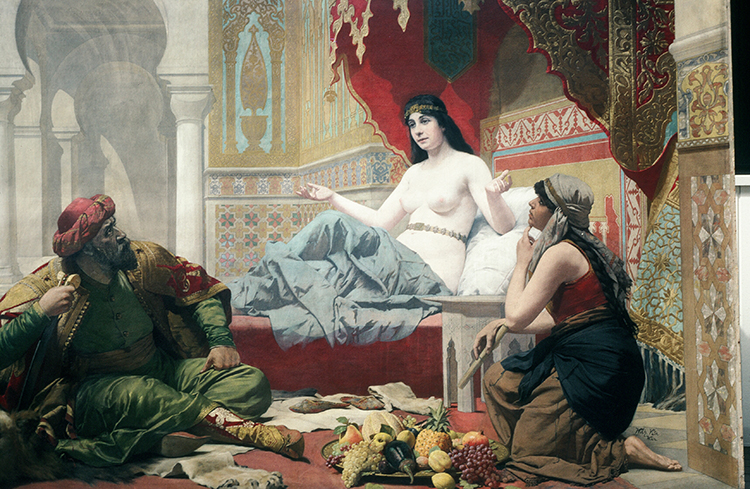 Scheherazade asked if she might bid one last farewell to her beloved sister, Dunyazade (Persian: دنیازاد - Donyāzād‎‎), who had secretly been prepared to ask Scheherazade to tell a story during the long night. The king lay awake and listened with awe as Scheherazade told her first story. 